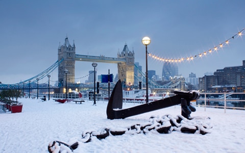 Snowy Tower Bridge